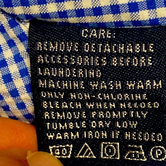 Ralph Lauren Sport Gingham Cotton Poplin Shirt 100% Cotton Long Sleeve Size 4 - Picture 9 of 11